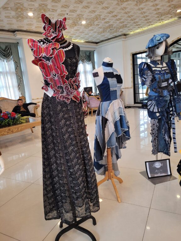  Inabel offcuts reshaped as butterflies by Aveline's Handloom Woven Products on display in Lafaayette Luxury Suites Baguio